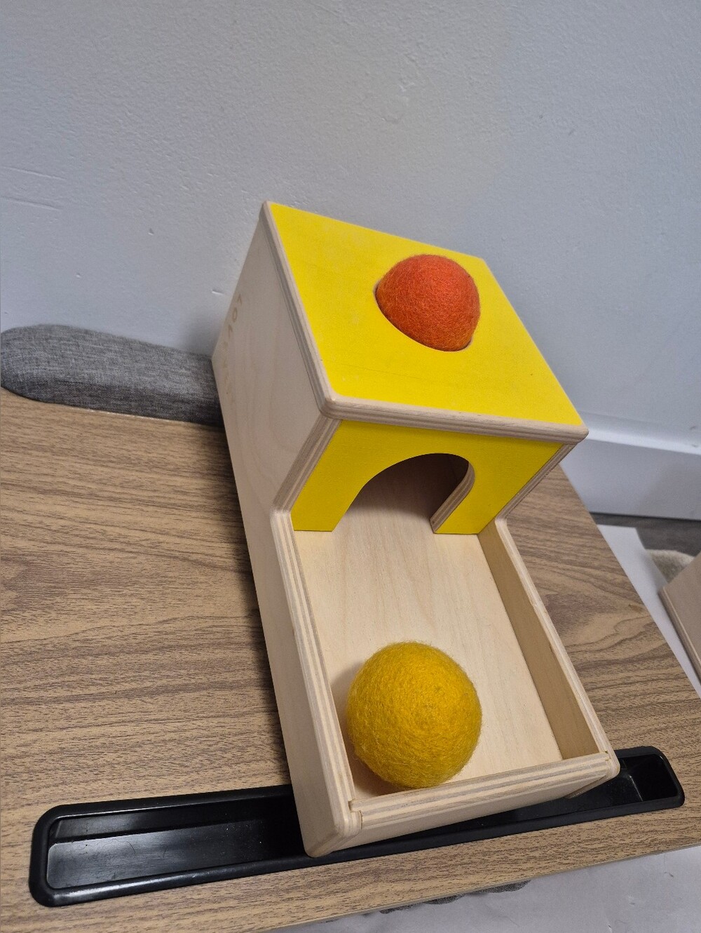 Lovevery Ball Drop Box / Object Permanence Box